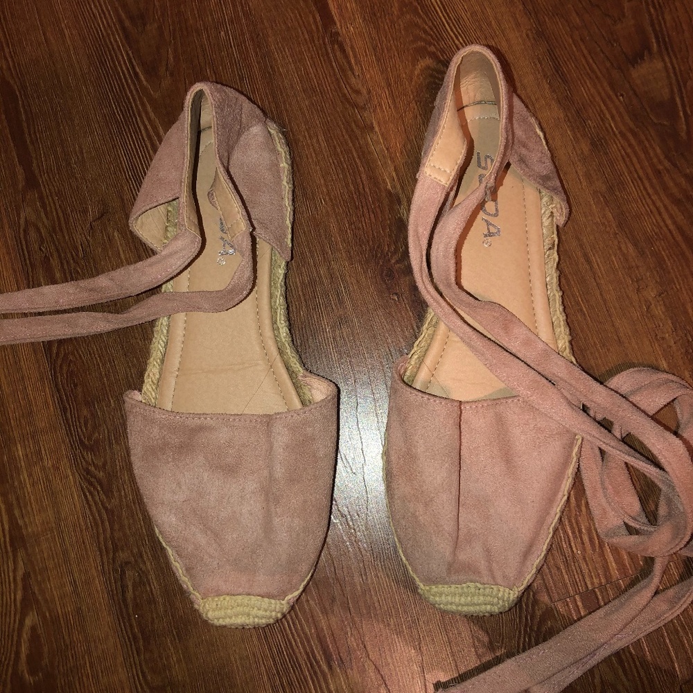*Tie-Up Espadrille Sandals